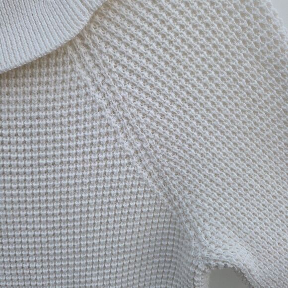 Michael Kors Cowl Neck Sweater Knit Pullover Tunic Top Neutral Cream Size S - Picture 9 of 15